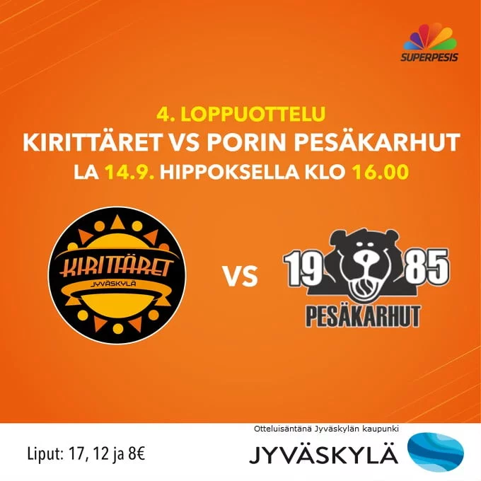 Varmista paikkasi ennakkolipulla la 14.9. klo 16 ja vältä jonottamista