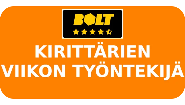 Tälläkin kaudella Bolt palkitsee Kirittäristä Viikon Työntekijän