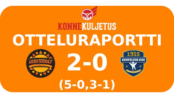 Venla Karttunen oli ulkokentän häikäisevä voimanainen Kirittärien kellistäessä Kempeleen Kirin puhtaasti 2-0 Hippoksella.
