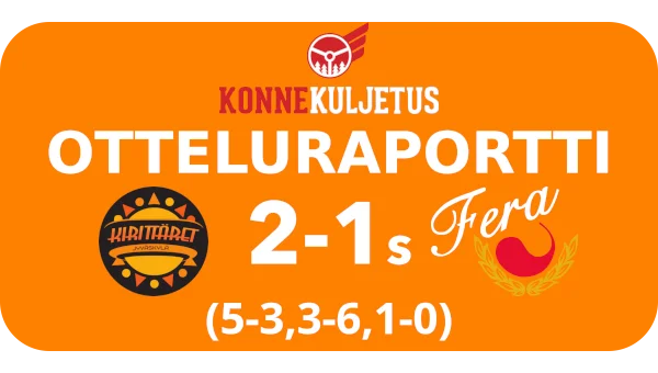 Kirittäret pelasi ajoittain erinomaista ulkopeliä ja hallitsi pelitapahtumia, kunnes Fera sai juonesta kiinni ja vei pelin lopulta Supervuoroon.