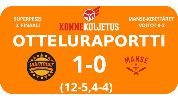 Hippoksen upea 1700-päinen yleisö sai nähdä mahdollisesti vanhan stadionin viimeiset jäähyväiset, kun Kirittäret voitti Manse PP:n toistamiseen Superpesisfinaaleissa