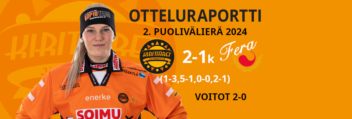 Vaikean ensimmäisen jakson jälkeen Kirittäret käänsi ottelun itsellleen kotiutuskisassa.