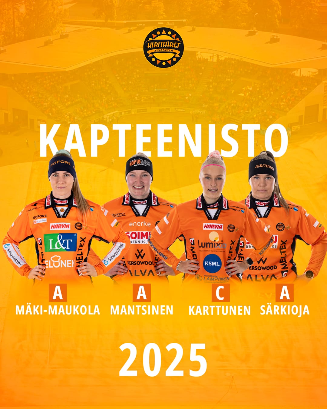 Venla Karttunen jatkaa Kirittärien kapteenina tulevallakin kaudella.