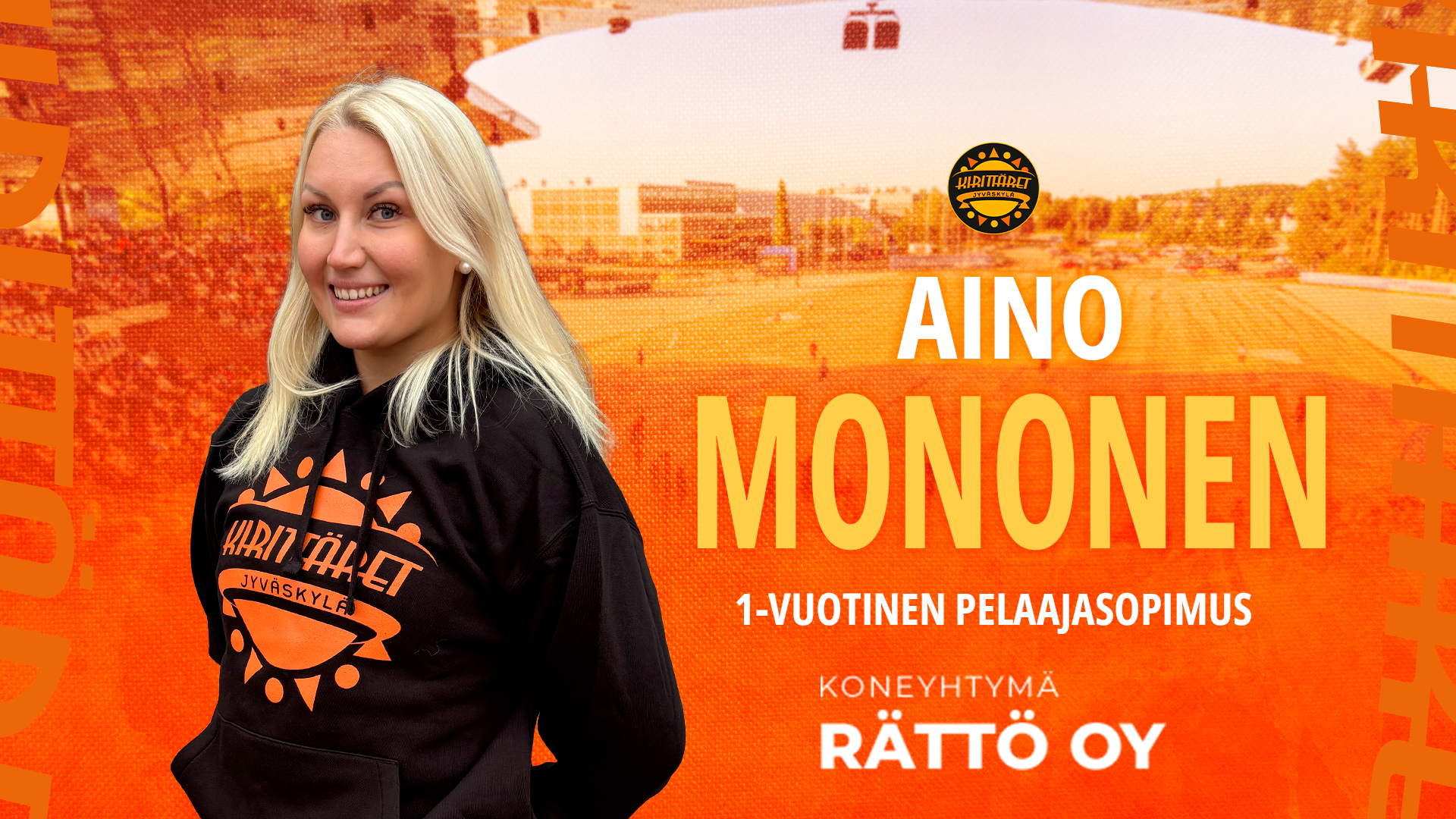 Aino Monosen yksivuotisen sopimuksen myötä Kirittärien Superpesisjoukkue on valmis!
