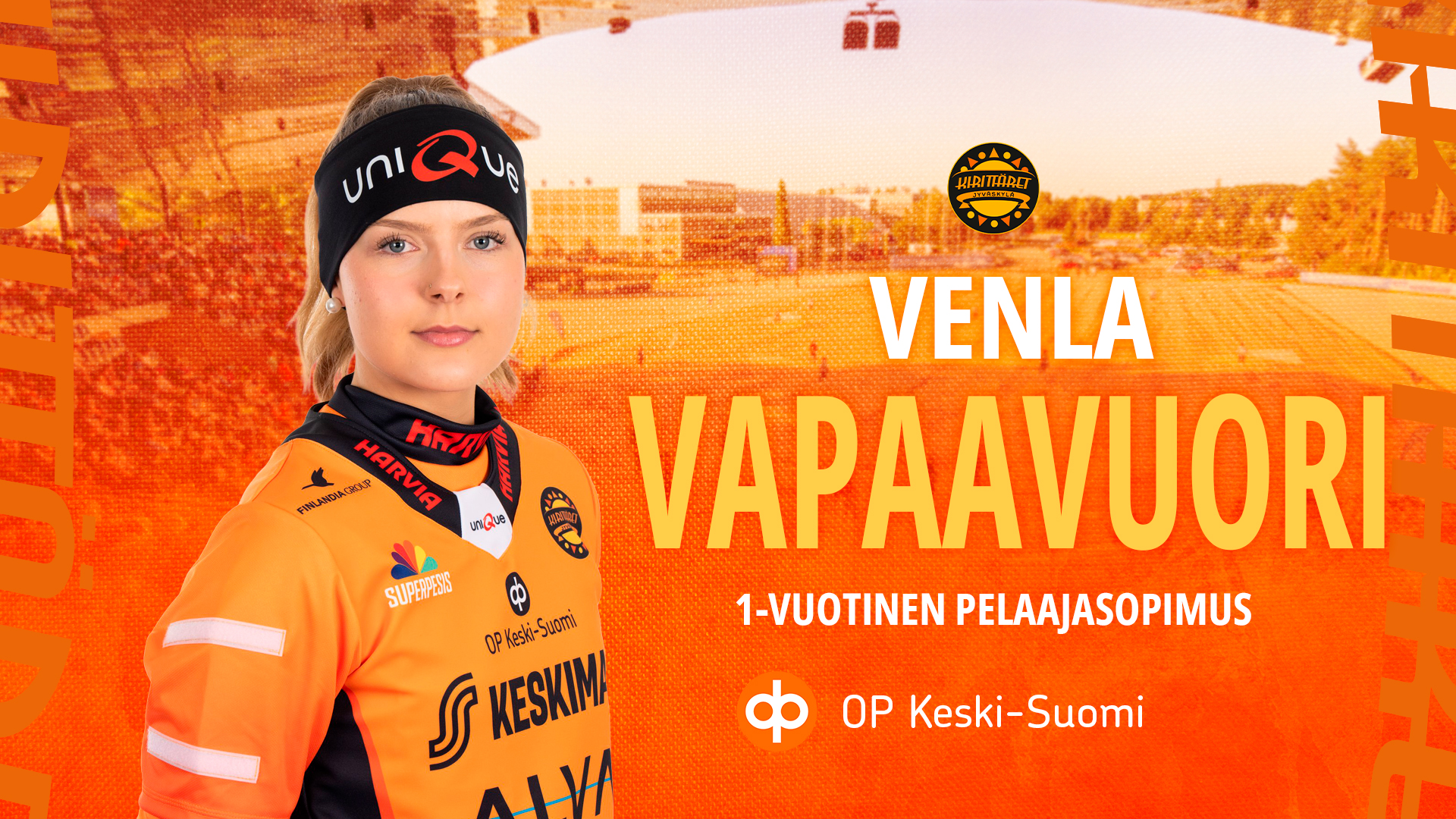 Jo kaudesta 2020 Kirittäriä monella sarjatasolla edustanut Venla Vapaavuori jatkaa Kirittärissä myös kaudella 2026.