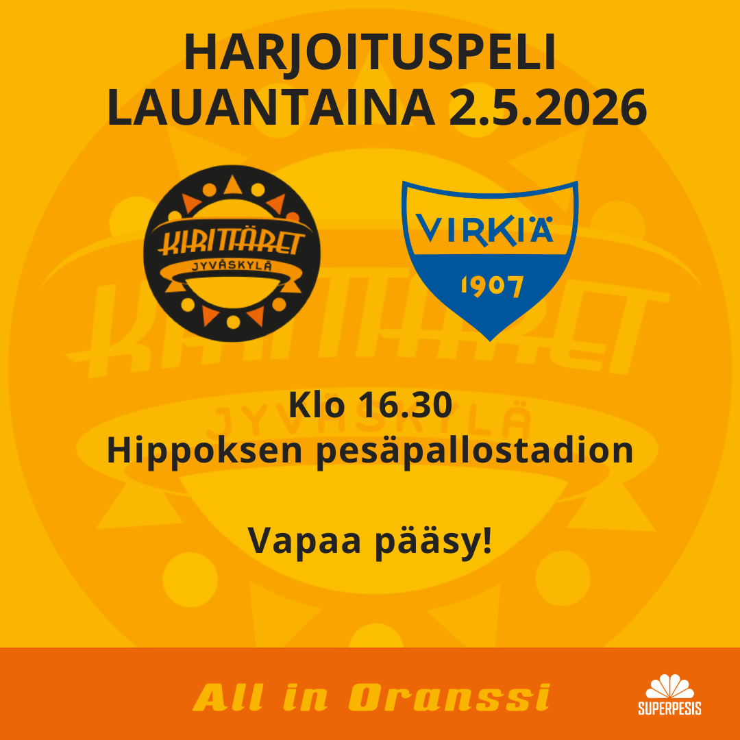 Talvisten kelien pitäisi viikon kuluessa väistyä, joten lauantaina 2.5.2026 klo 16.30 päästään testaamaan kotistadion kautta varten, kun joukkue pelaa harjoitusottelun Lapuan Virkiää vastaan.
